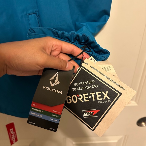Volcom MENS DUA GORE-TEX JACKET - LIGHT BLUE - Picture 5 of 6